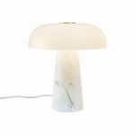 DFTP by Nordlux Lampa Stołowa Glossy Marmur i Szkło Valkoinen | 220mm - Nadaje Się Do 1x  E14