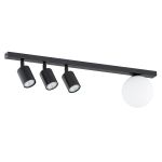 Emibig Lampa sufitowa Baster Stal Czarny | Nadaje Się Do 3x GU10 - Max 8W, 1x E14 - Max 10W