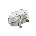 Interlight Bulkhead Bulley Szary Thermoplast max. 25W | 170x125mm - IP54 - Nadaje Się Do 1x E27