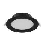 Noxion LED Downlight Hera Średni Wpuszczany Czarny 9W 900lm 80D - 827-830-840 CCT | 146mm - Aukko 120mm