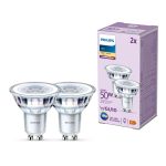 Opakowanie 2x Philips LED Spot GU10 PAR16 5W 355lm 36D - 827 Bardzo Ciepła Biel