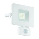 Eglo Światło Ścienne Faedo 3 Aluminium Valkoinen 21W 2300lm - 850 Zimna Biel | IP44 - Czujnik Ruchu