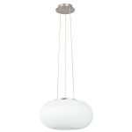 Eglo Lampa Wisząca Optica Stal Satynowy Nikiel | Nadaje Się Do 2x E27