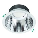 Philips LED Downlight Coreline DN142B Aluminium Valkoinen 11W 1200lm 60D - 830 Ciepła Biel | Aukko 155mm - IP54 - UGR<19