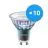Opakowanie 10x Philips MASTER LED Spot ExpertColor GU10 PAR16 3.9W 280lm 25D - 930 Ciepła Biel | Najlepsze renderowanie kolorów - Ściemnianie - Zamienne 35W