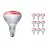 Opakowanie 10x Philips BR125 IR 250W E27 230-250V czerwony
