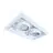 Noxion Wpuszczany Spot bezszkieletowy Pro 2x AR111 uchylny Valkoinen | Aukko 314x164mm - G53 Trzonek