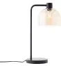 Brilliant Lampa Stołowa Casto Szkło Metal Czarny Beige | 190mm - Nadaje Się Do 1x E27