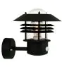 Nordlux Vejers Światło Ścienne Metal i Szkło Czarny | IP54 - Nadaje Się Do E27 - Czujnik ruchu i Światła