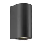 Nordlux Canto Światło Ścienne Aluminium Czarny Up & Down | Nadaje Się Do 2x GU10
