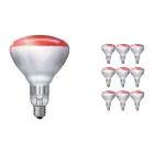 Opakowanie 10x Philips BR125 IR 250W E27 230-250V czerwony